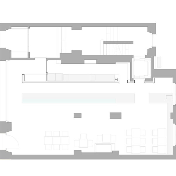 Grundriss Gastraum